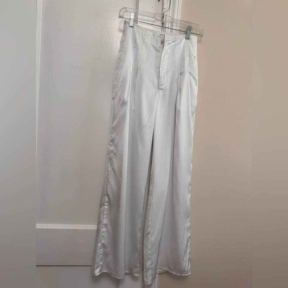 12th Tribe Women’s Halley Satin White Pants